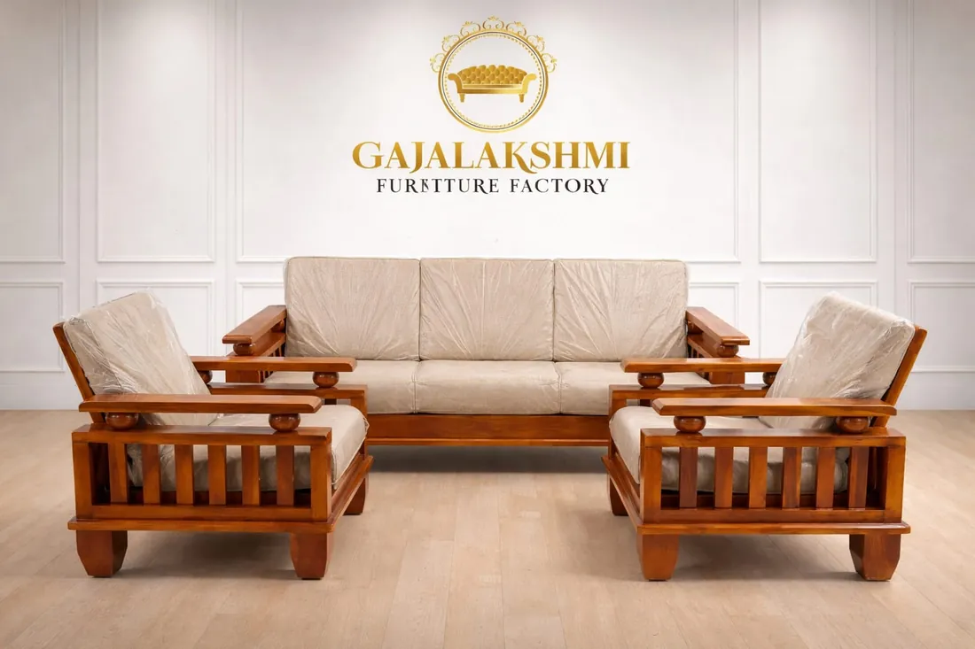 Classic Slat Teak Sofa Set