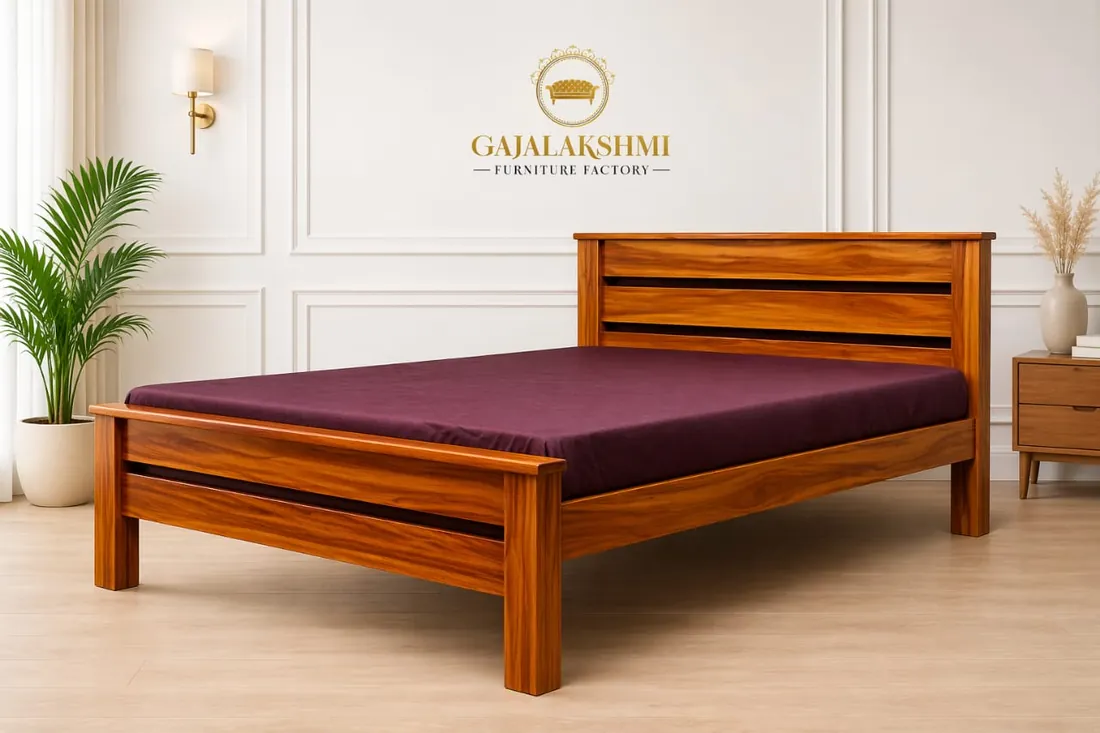 Slatted Teak Cot